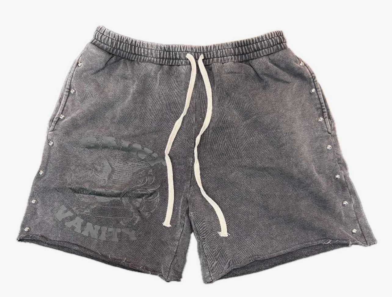 Saint Vanity Terry Shorts Black