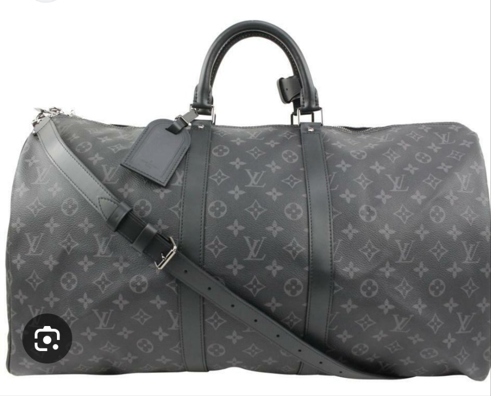 Louis Vuitton Black
Monogram Eclipse Keepall.