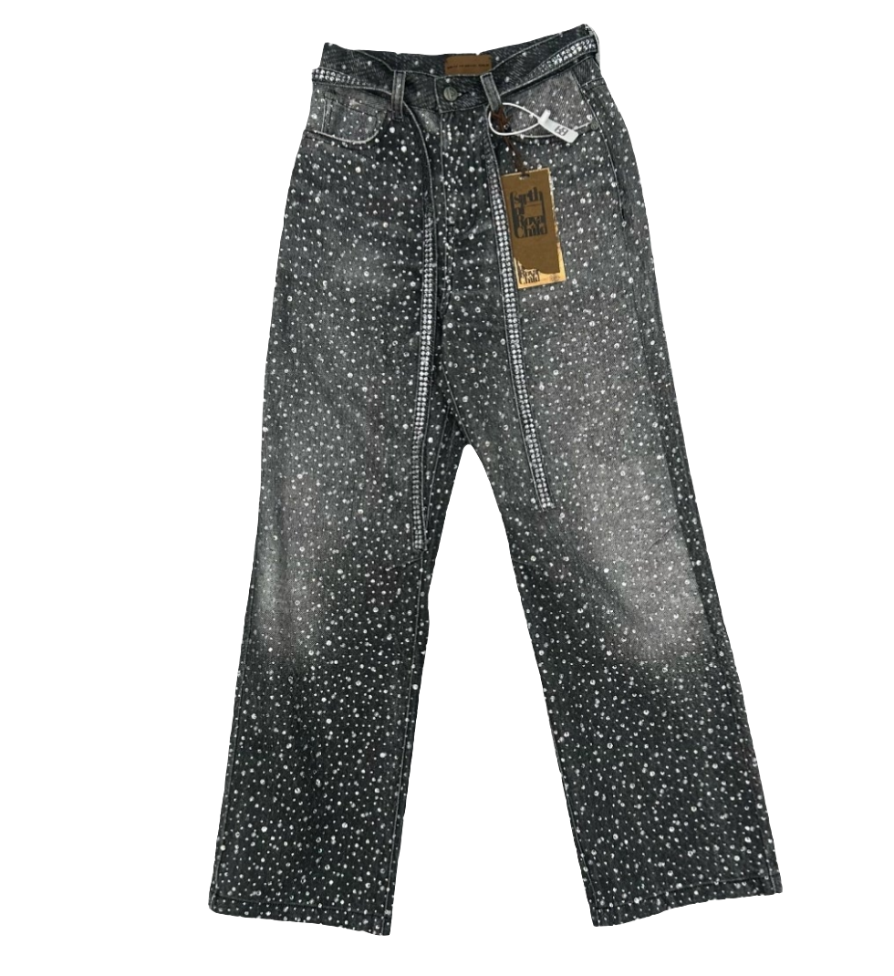 Birth Of Royal Child Diamond Boro Jeans Black