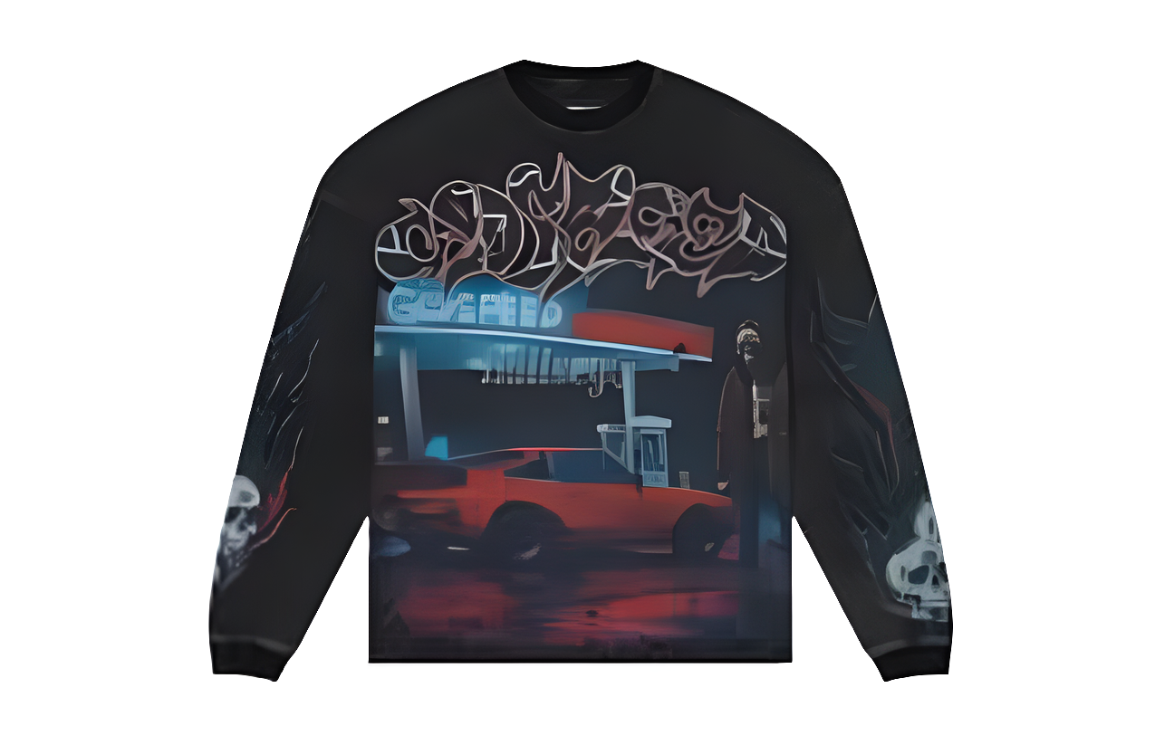 Pitstop Long sleeve (Black wash)