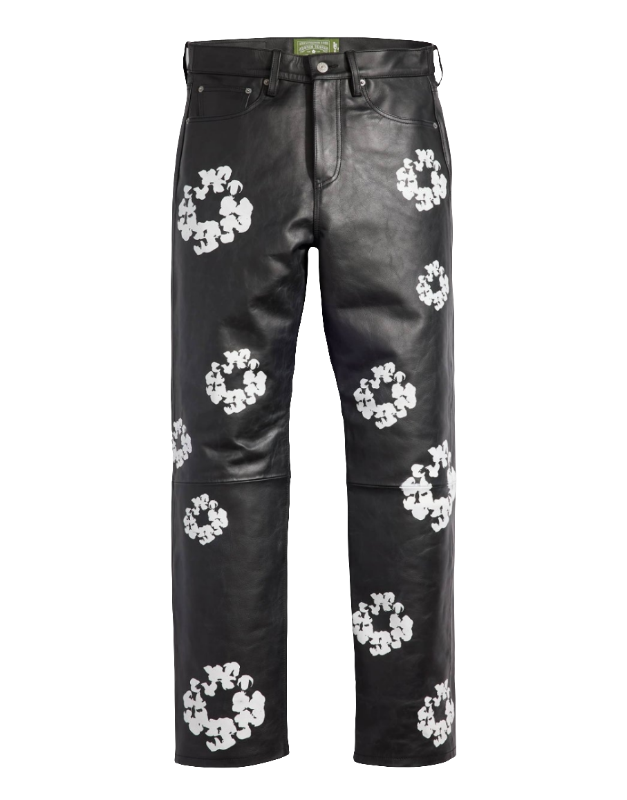 パンツ DENIM TEARS Denim Tears Leather Levi's Cotton Wreath Pants(Black) – 305 Kicks