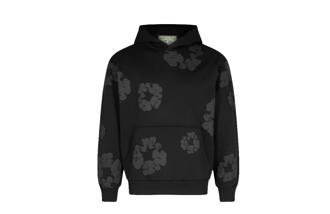 Denim Tears Cotton Wreath
Hoodie Monochrome - Black