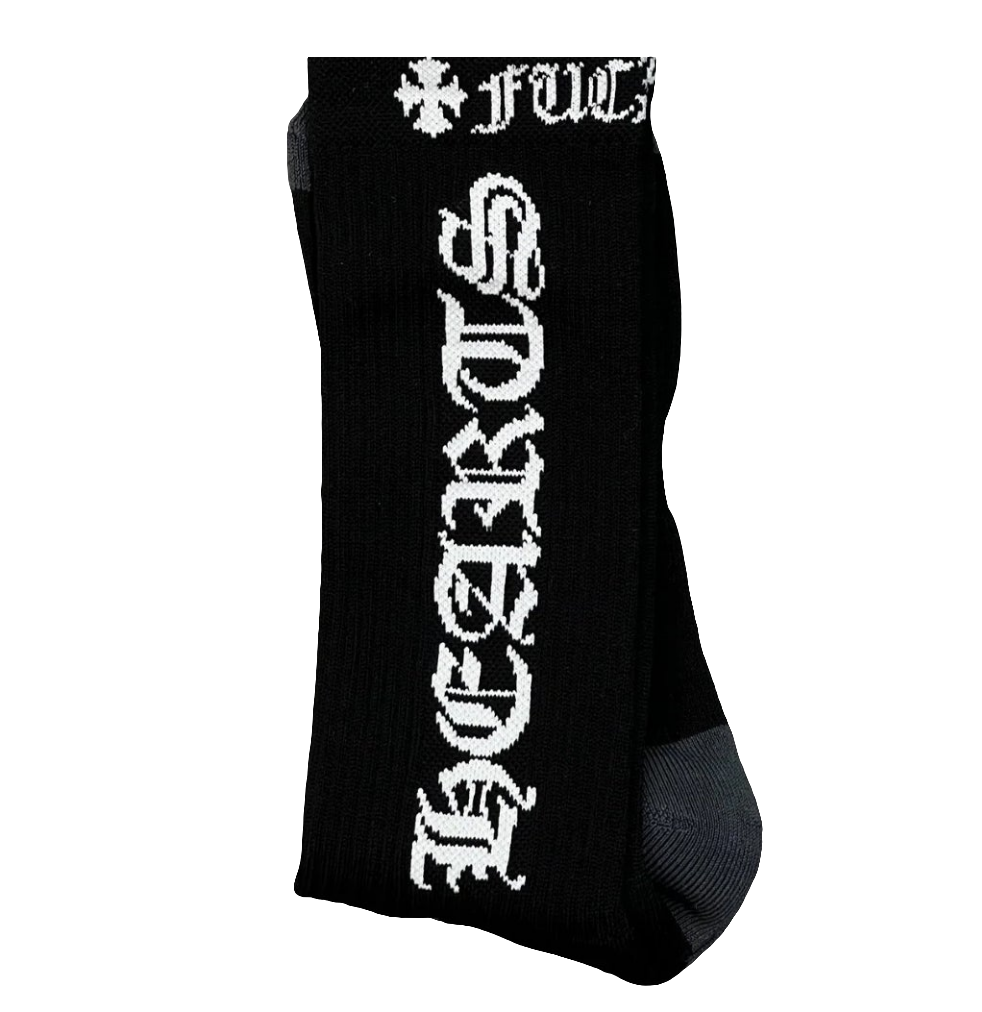 Chrome Hearts CH Logo Socks Black/White – 305 Kicks Chrome Hearts CH Logo Socks Black/White – 305 Kicks