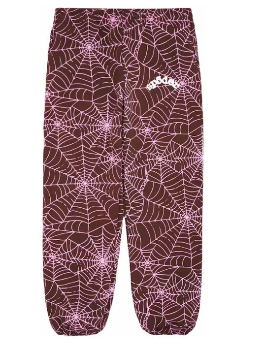 Sp5der AOP Brown Sweats