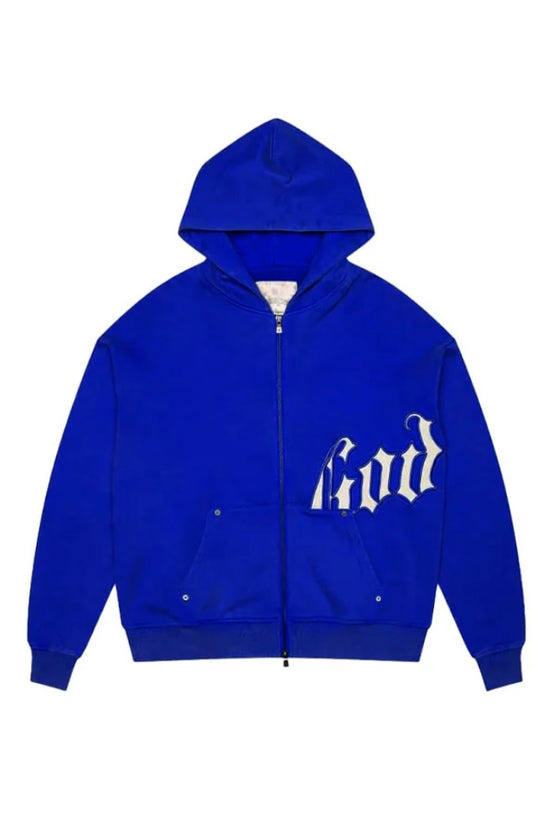 Gospeed OG Logo Zip Up Hoodie (Royal Blue)