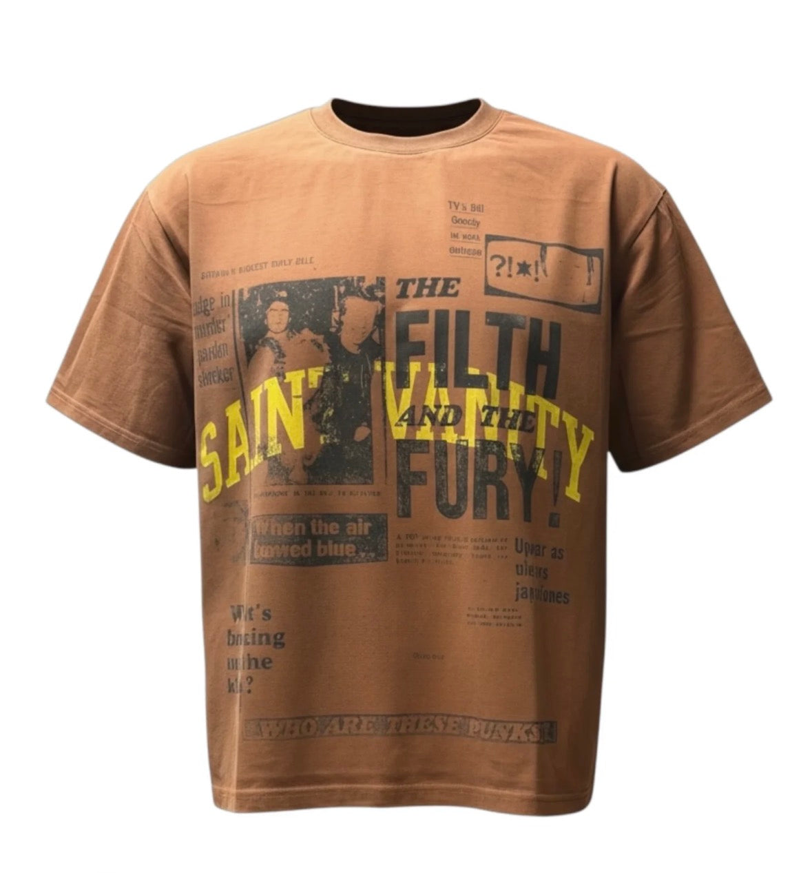 SAINT VANITY NEWSPAPER TEE