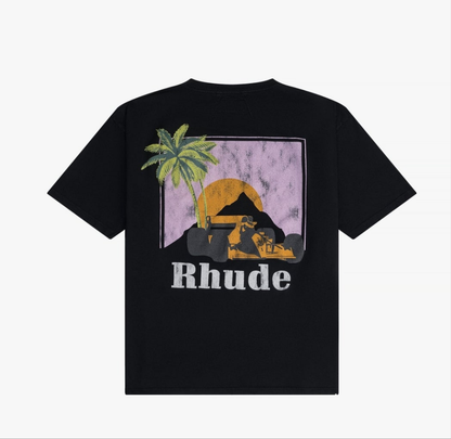 Rhude Miami Graphic-Print
Cotton T-shirt | Black |...