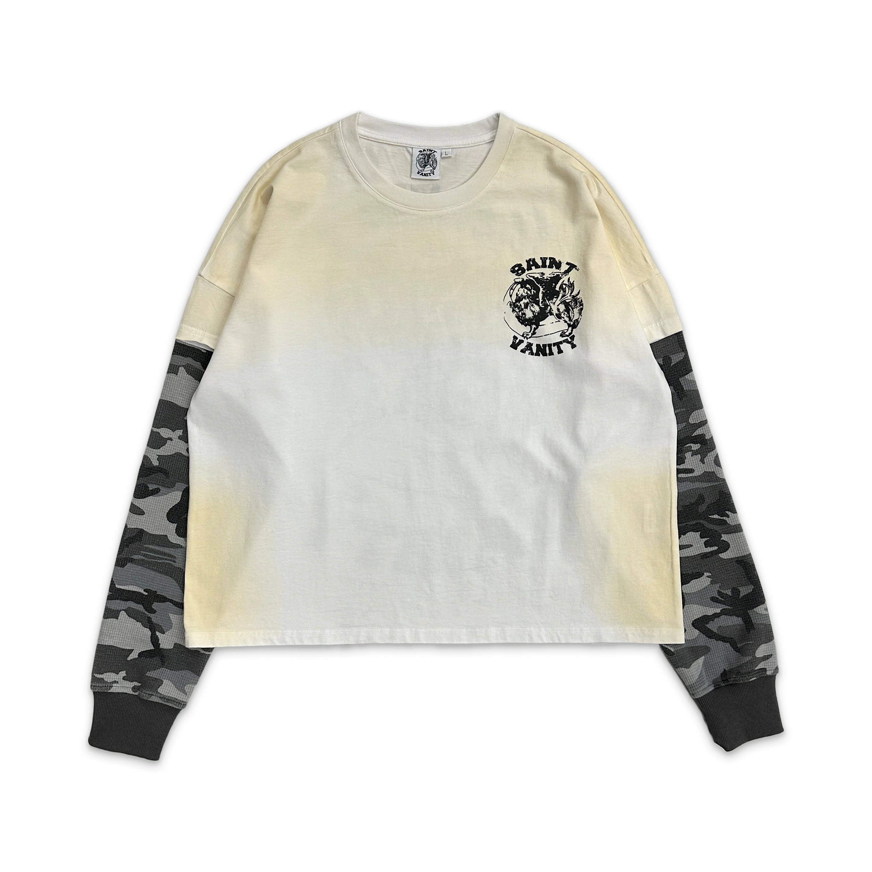 SAINT VANITY 'GREY CAMO' GRIFFIN THERMAL LONGSLEEVE