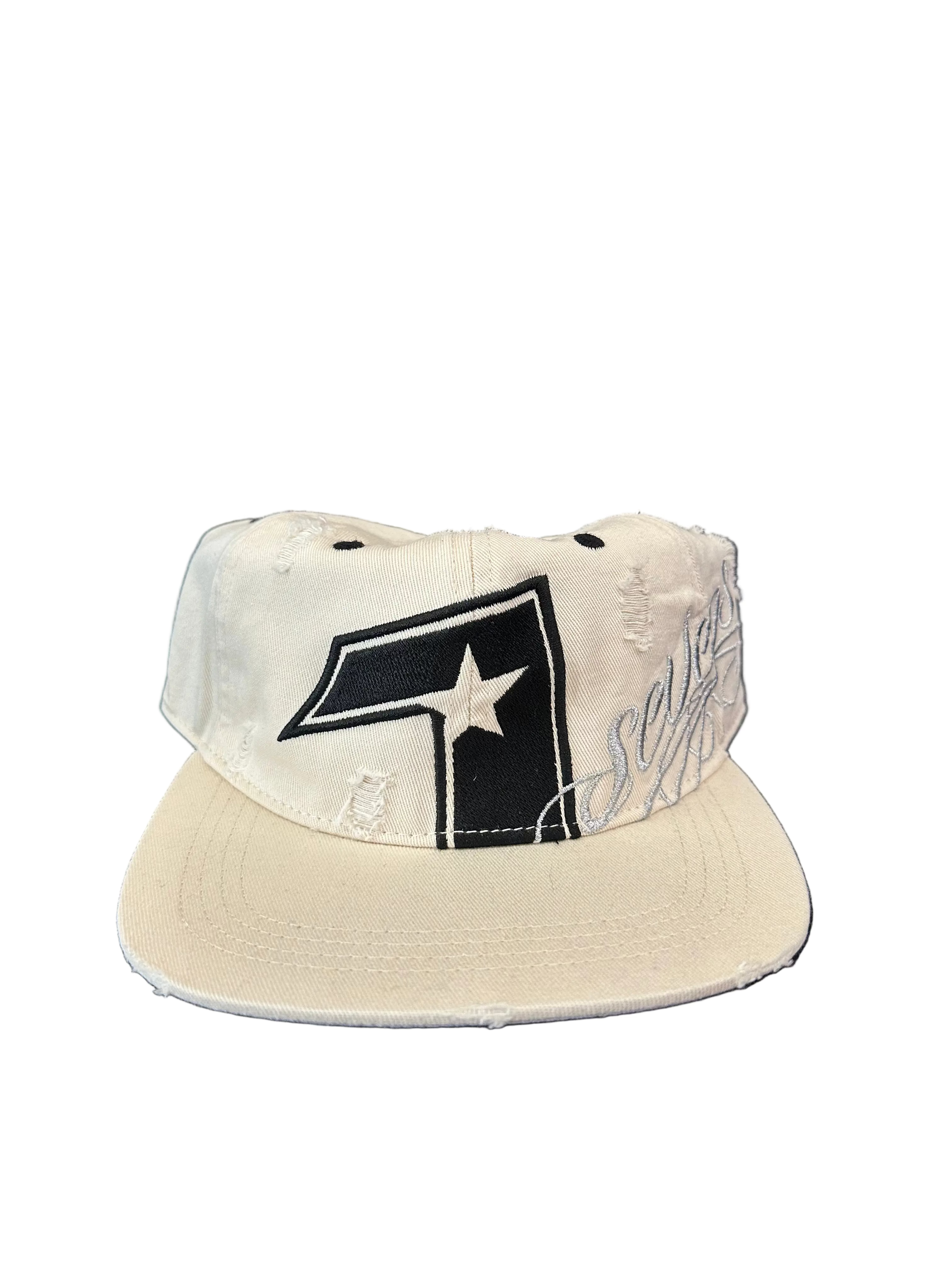 Triple Sevens Hat White Black