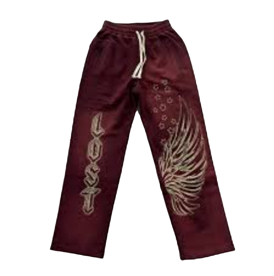 Lost Intricacy Burgendy Sweatsuits