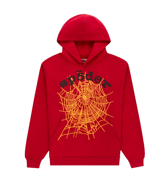 Sp5der Web V2 Hoodie - Red