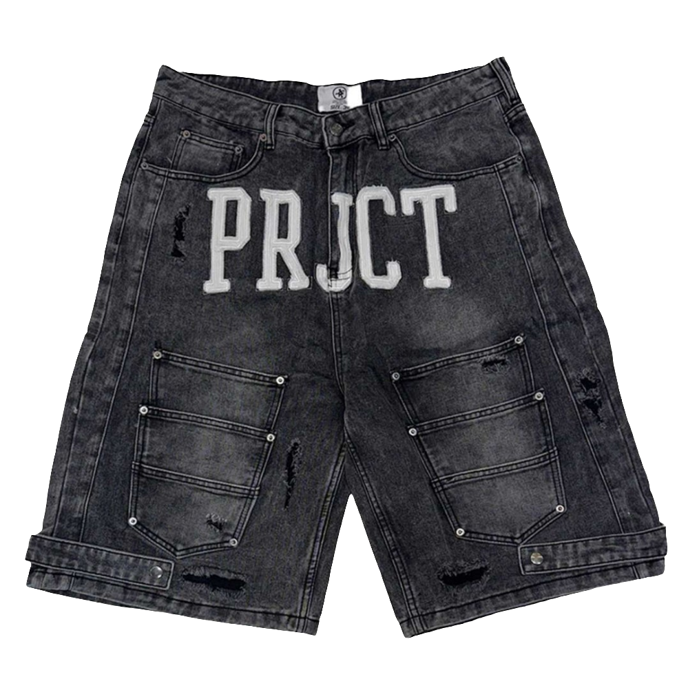 Project Capri Triple Pocket Jorts (Black)