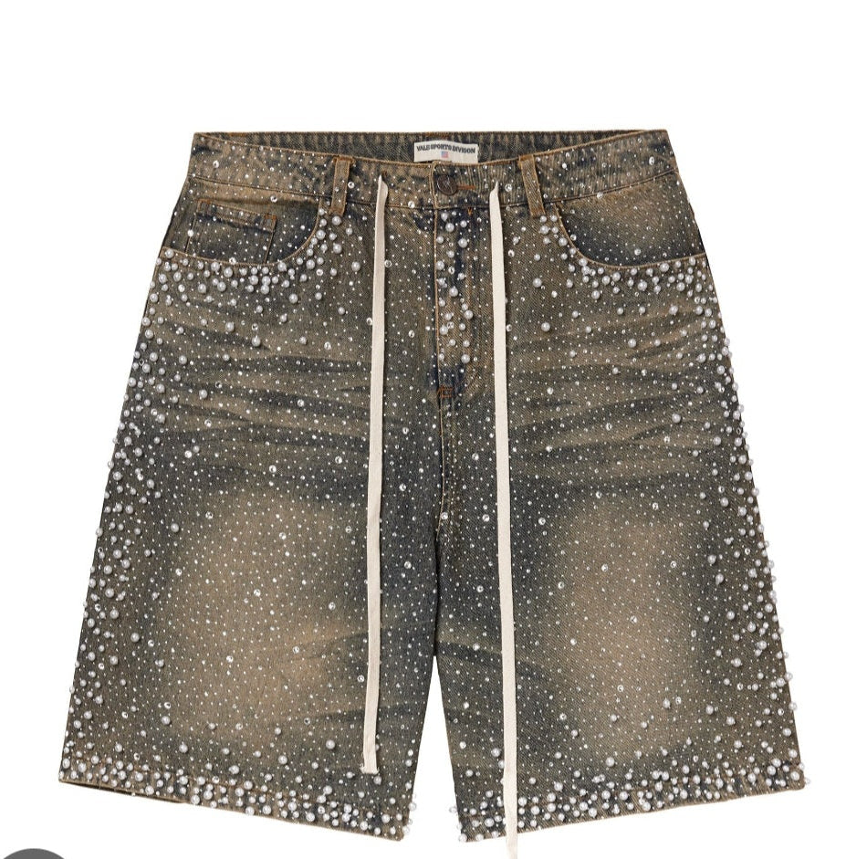 Vale Forever Rainstorm Jorts Mid Wash-Endless Supply