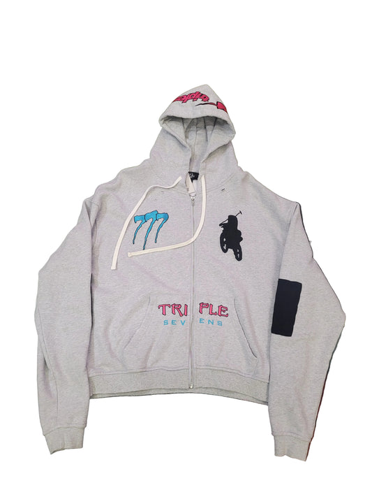 Triple Seven Grey Hoodie