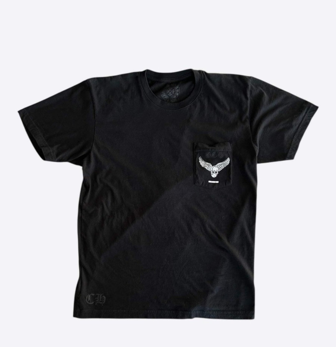 Chrome Hearts Yungblud Black 
White Foti Cross Logo