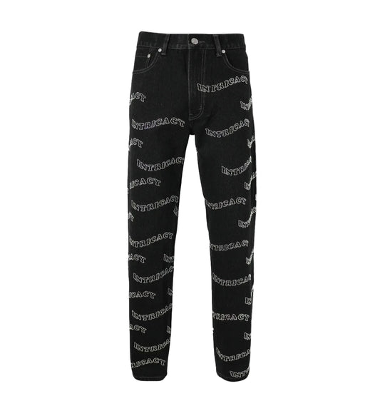 Lost Intricacy Denim Pant (Black)