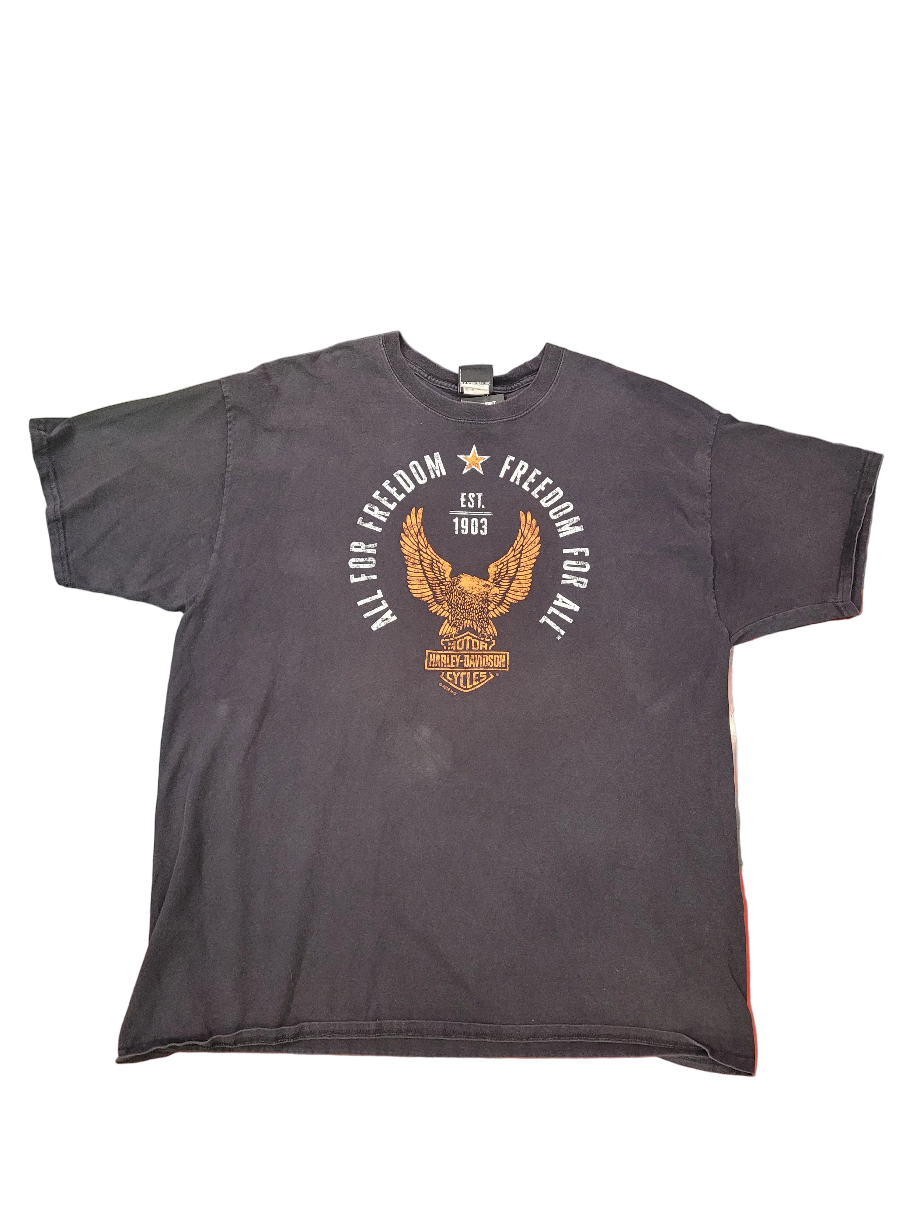 Harley-Davison All For Freedom Vitange Tee