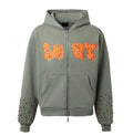 Lost Intricacy Green Patch Zip Up