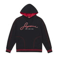 Supreme Contrast Embroidered
Hooded Sweatshirt - Black