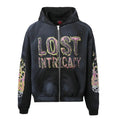 Lost Intricacy Crystal Zip Up Hoodie