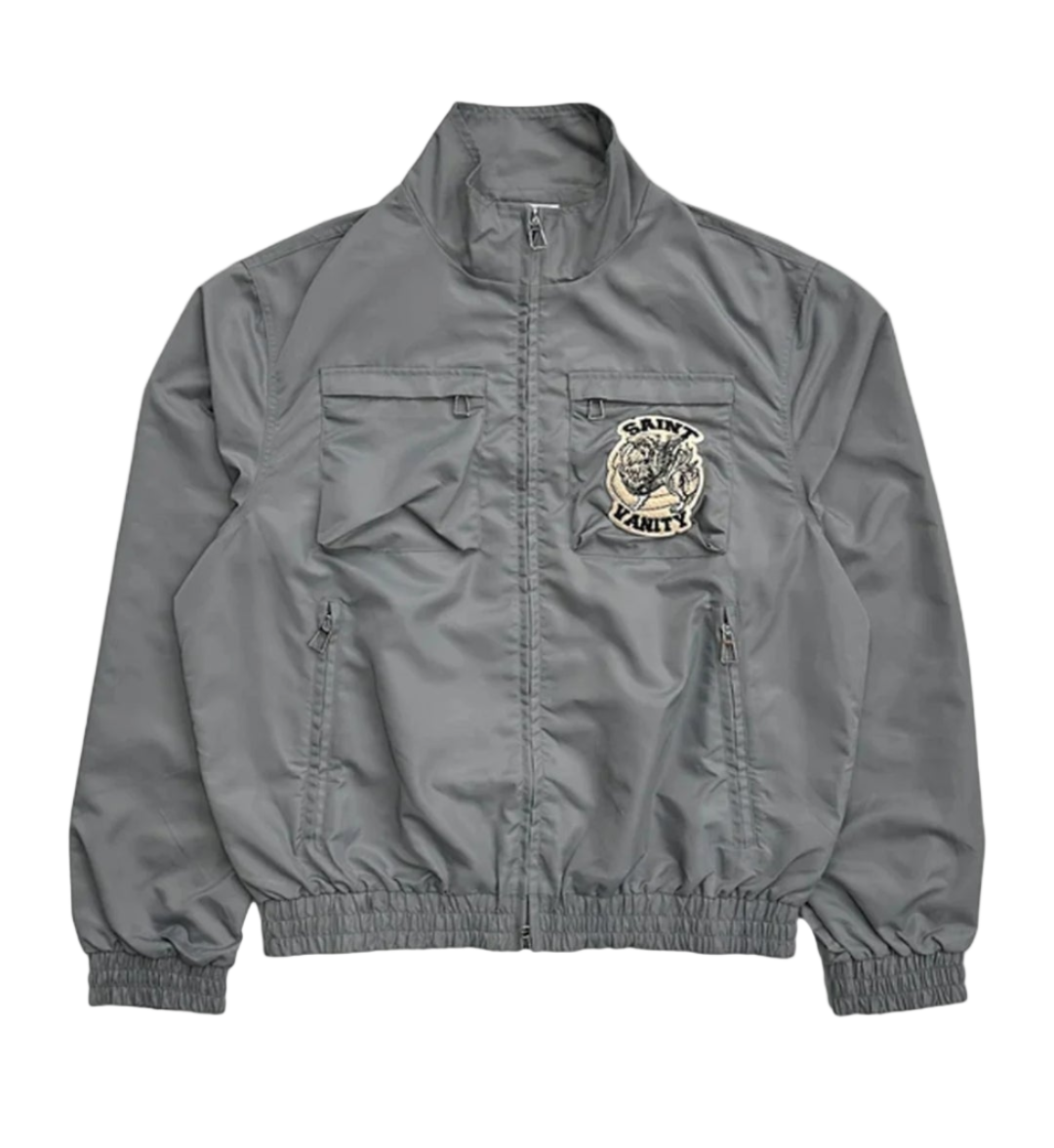 Saint Vanity Nylon Cargo Jacket Grey