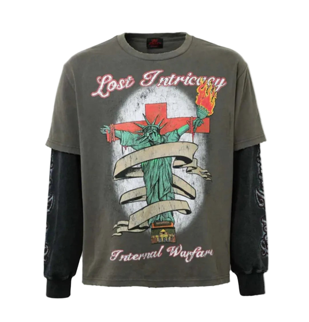 Lost Intricacy Liberty L/S Grey